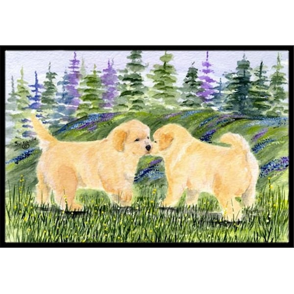 Carolines Treasures Carolines Treasures SS8102JMAT Golden Retriever Indoor Or Outdoor Doormat - 24 x 36 in. SS8102JMAT - main